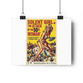 Vintage Sci‑Fi Movie Poster — "Solent Girl: The Attack of the 50ft Woman" Paper Poster